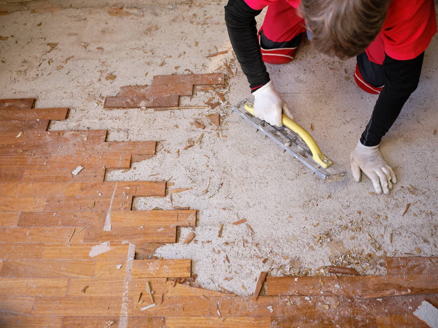 Glue-Down Floor Removal